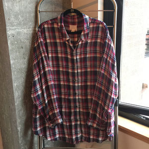 NWOT Caslon Plaid Shirt (3X)